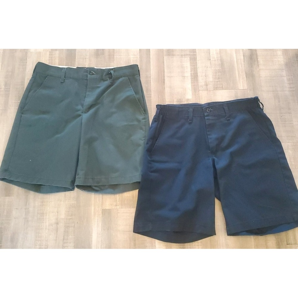 Red‎ Kap Work Shorts Mens 33-32 Chore Durable Shop Outdoors Blue Green lot of 2